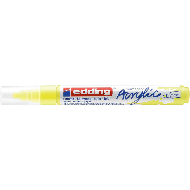 Edding 5000 • marqueur acrylique moyen jaune fluo