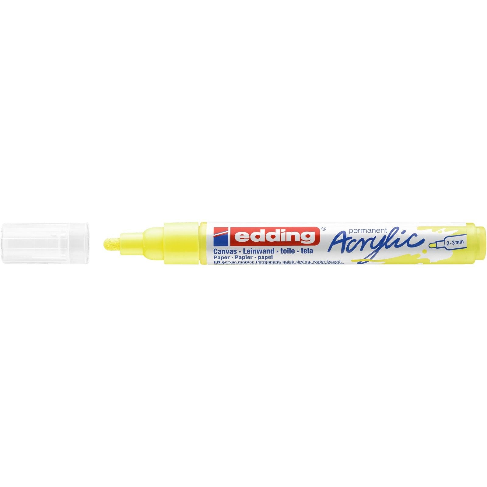 Edding 5000 • marqueur acrylique moyen jaune fluo