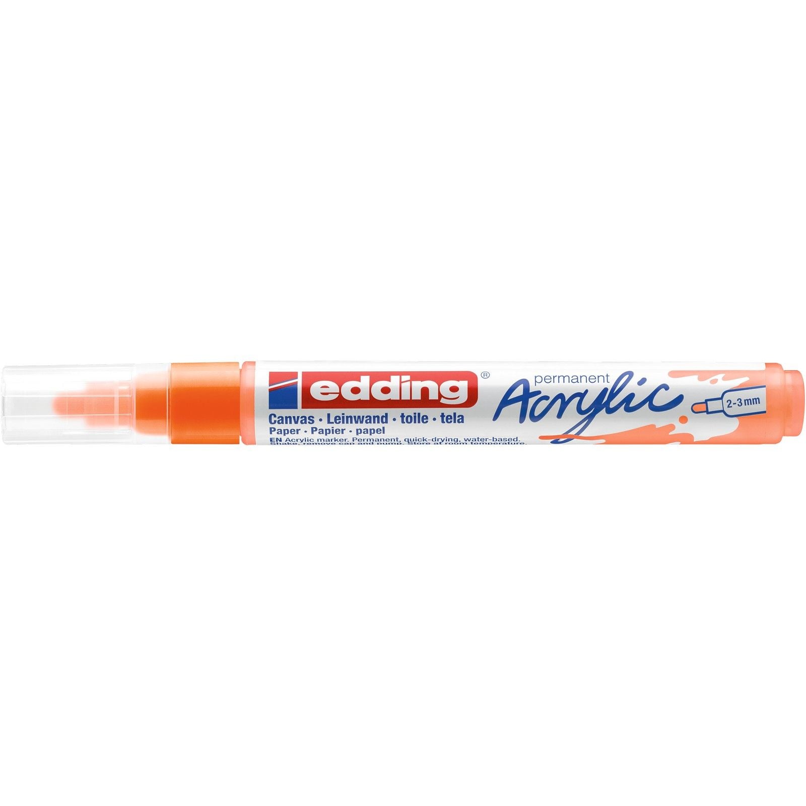 Edding 5000 • marqueur acrylique moyen orange fluo