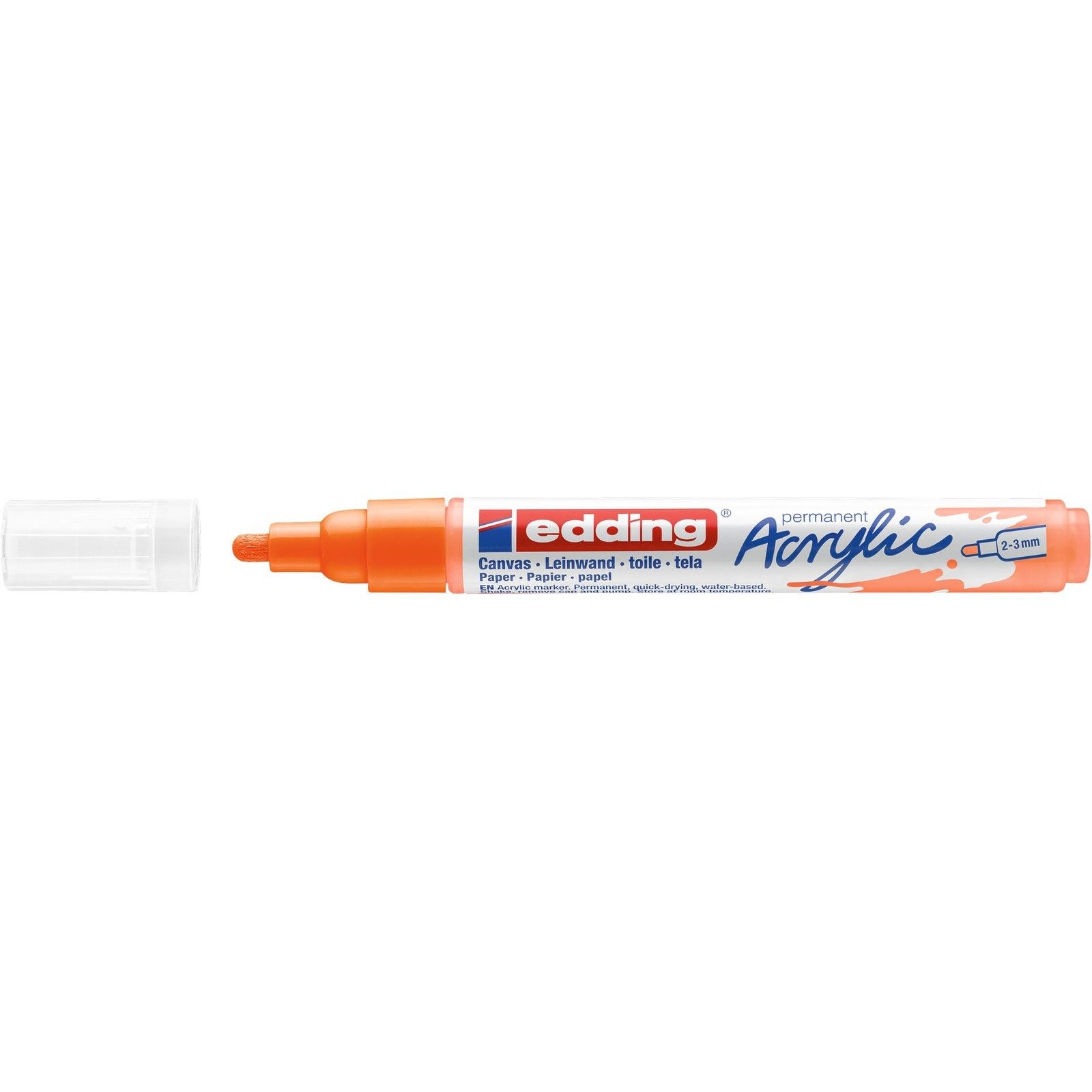 Edding 5000 • marqueur acrylique moyen orange fluo