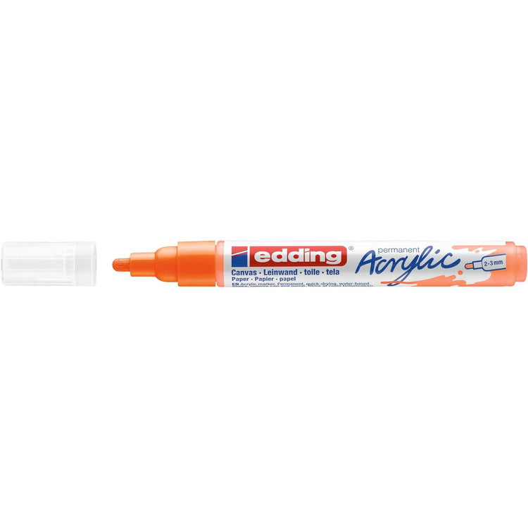 Edding 5000 • marqueur acrylique moyen orange fluo