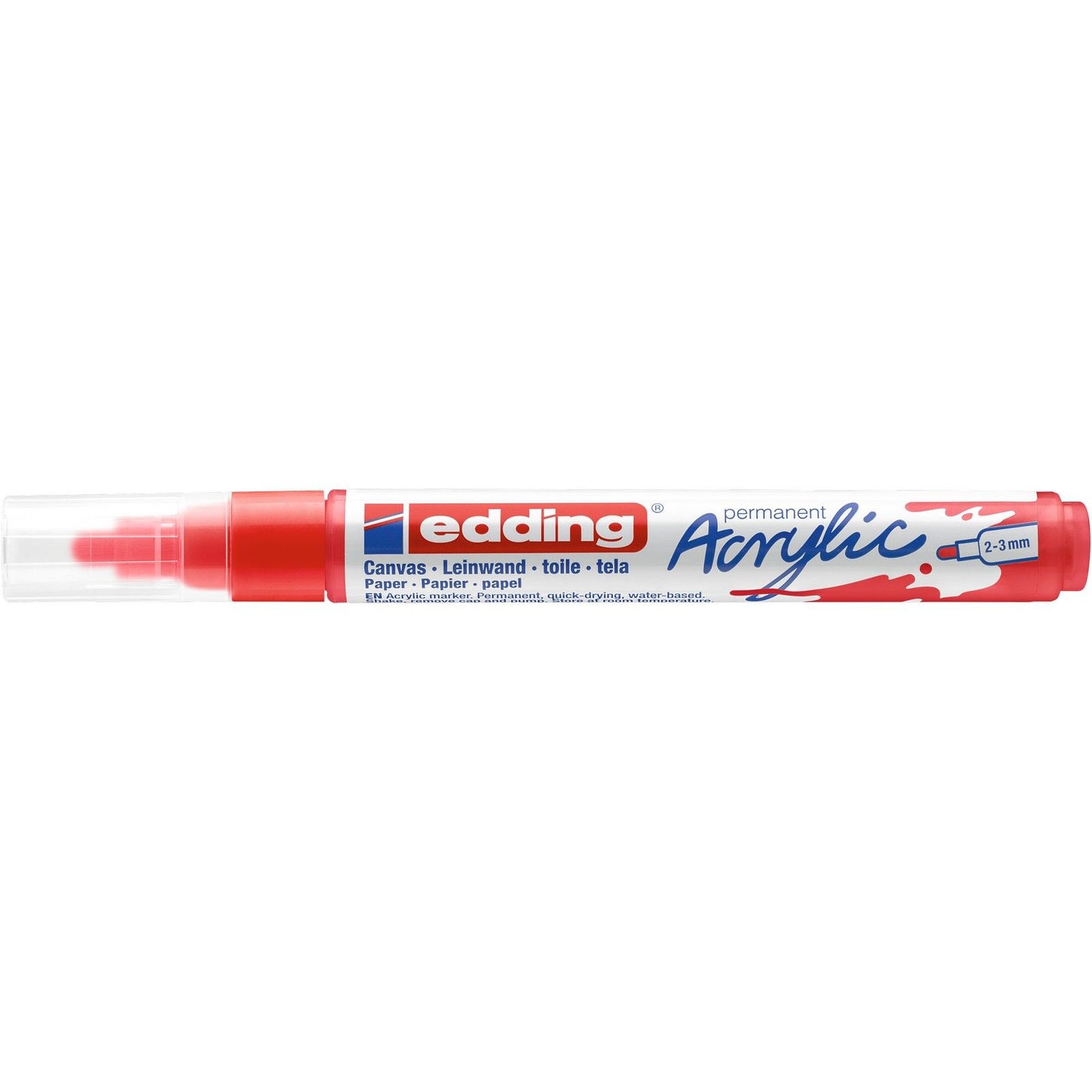 Edding 5000 • marqueur acrylique rouge signalisation moyen