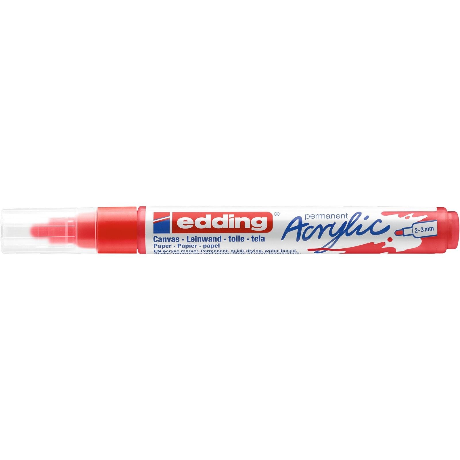Edding 5000 • marqueur acrylique rouge signalisation moyen