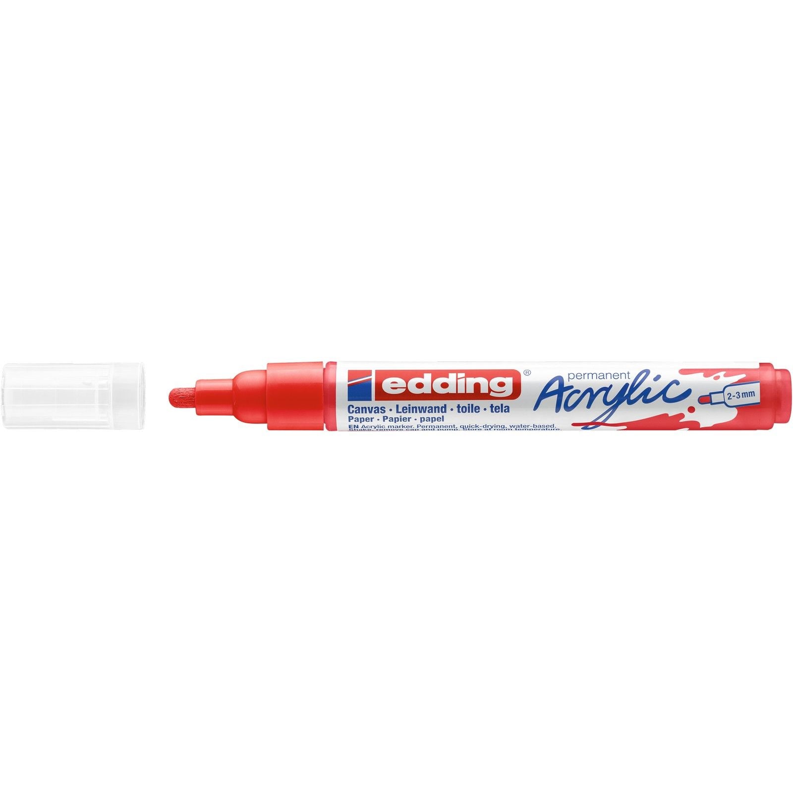 Edding 5000 • marqueur acrylique rouge signalisation moyen