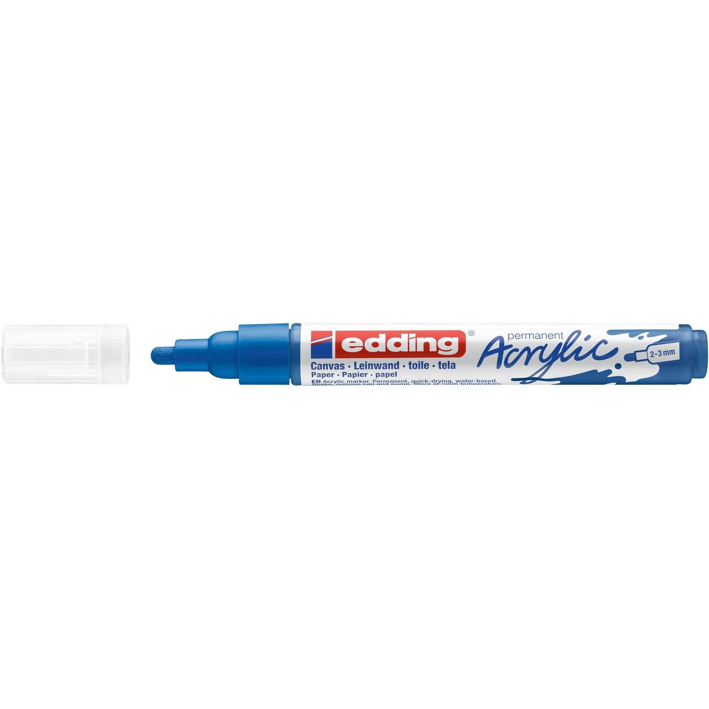 Edding 5000 • marqueur acrylique moyen bleu gentiane