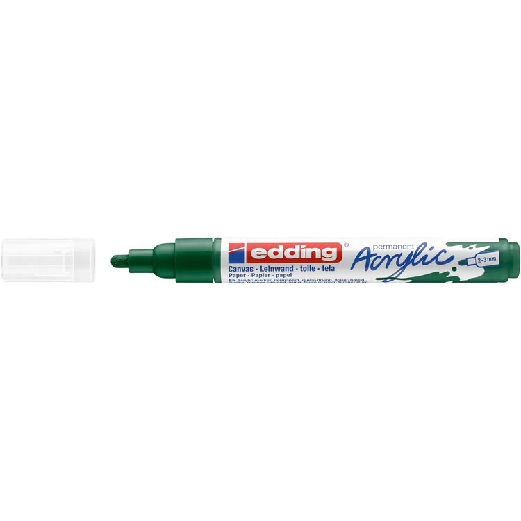 Edding 5000 • marqueur acrylique vert mousse moyen