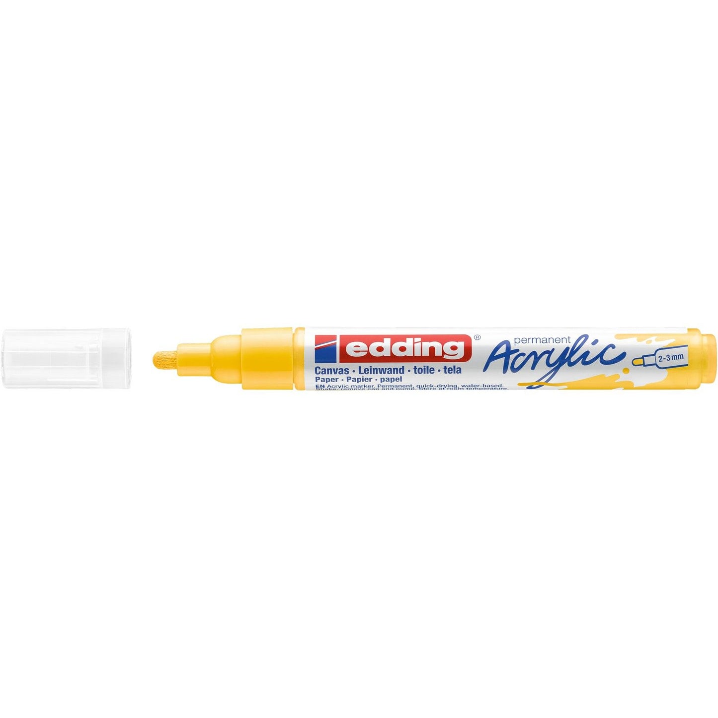 Edding 5000 • marqueur acrylique jaune signalisation moyen