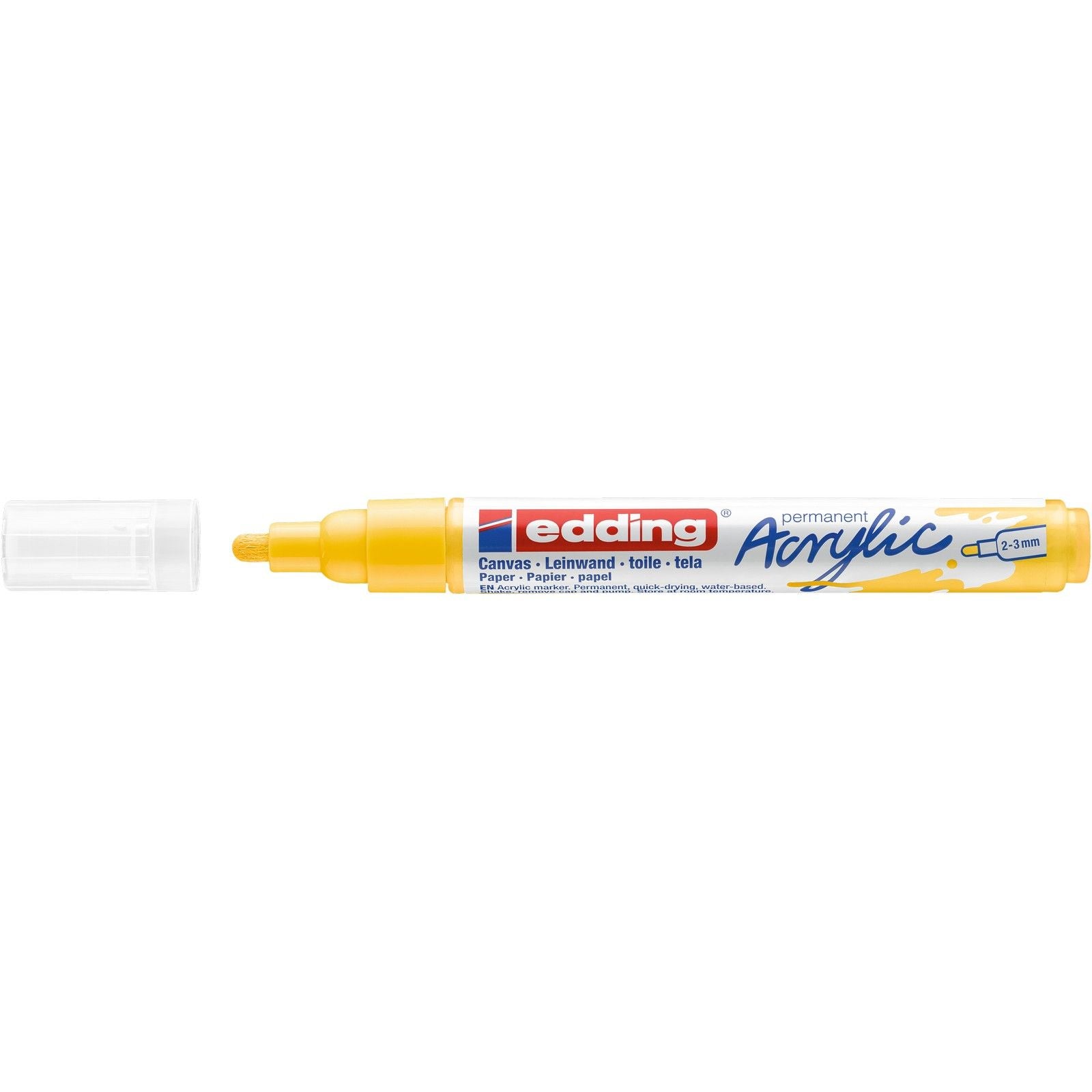 Edding 5000 • marqueur acrylique jaune signalisation moyen