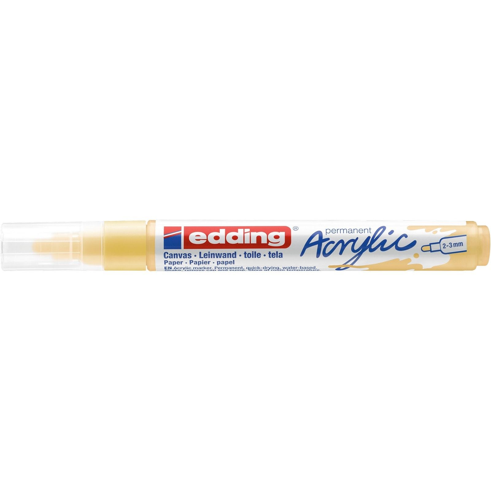 Edding 5000 • marqueur acrylique moyen jaune pastel