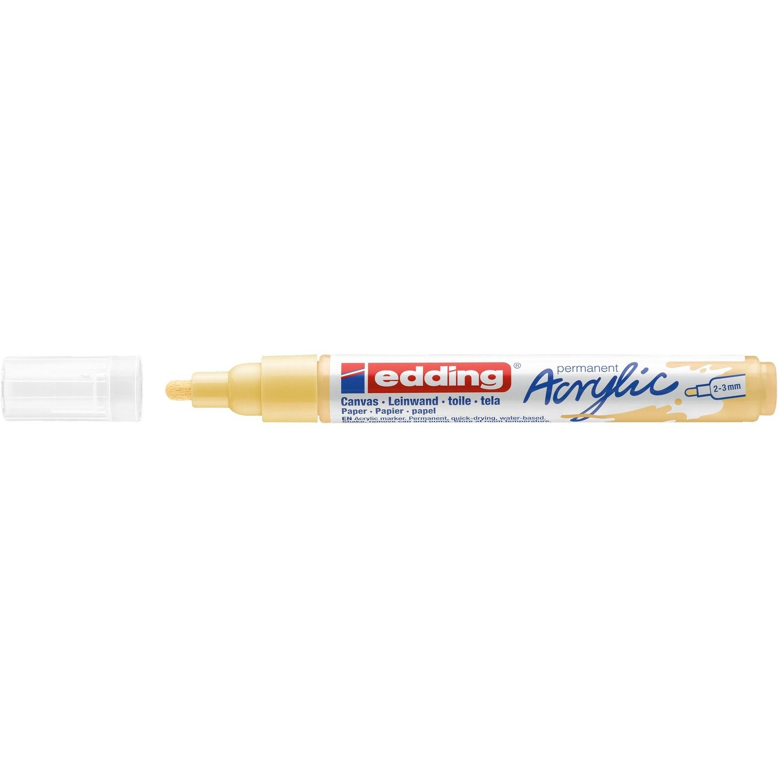 Edding 5000 • marqueur acrylique moyen jaune pastel
