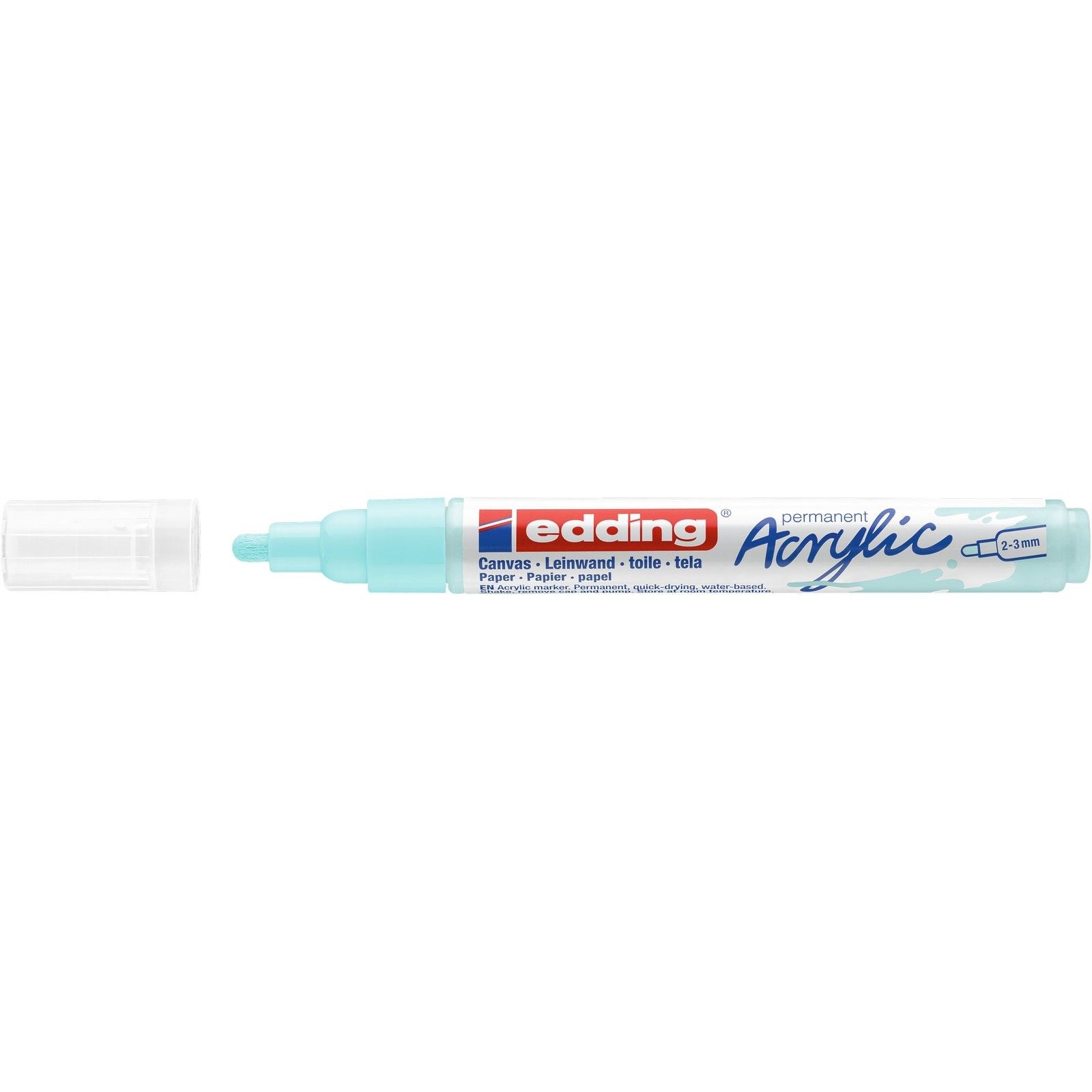 Edding 5000 • marqueur acrylique moyen bleu pastel