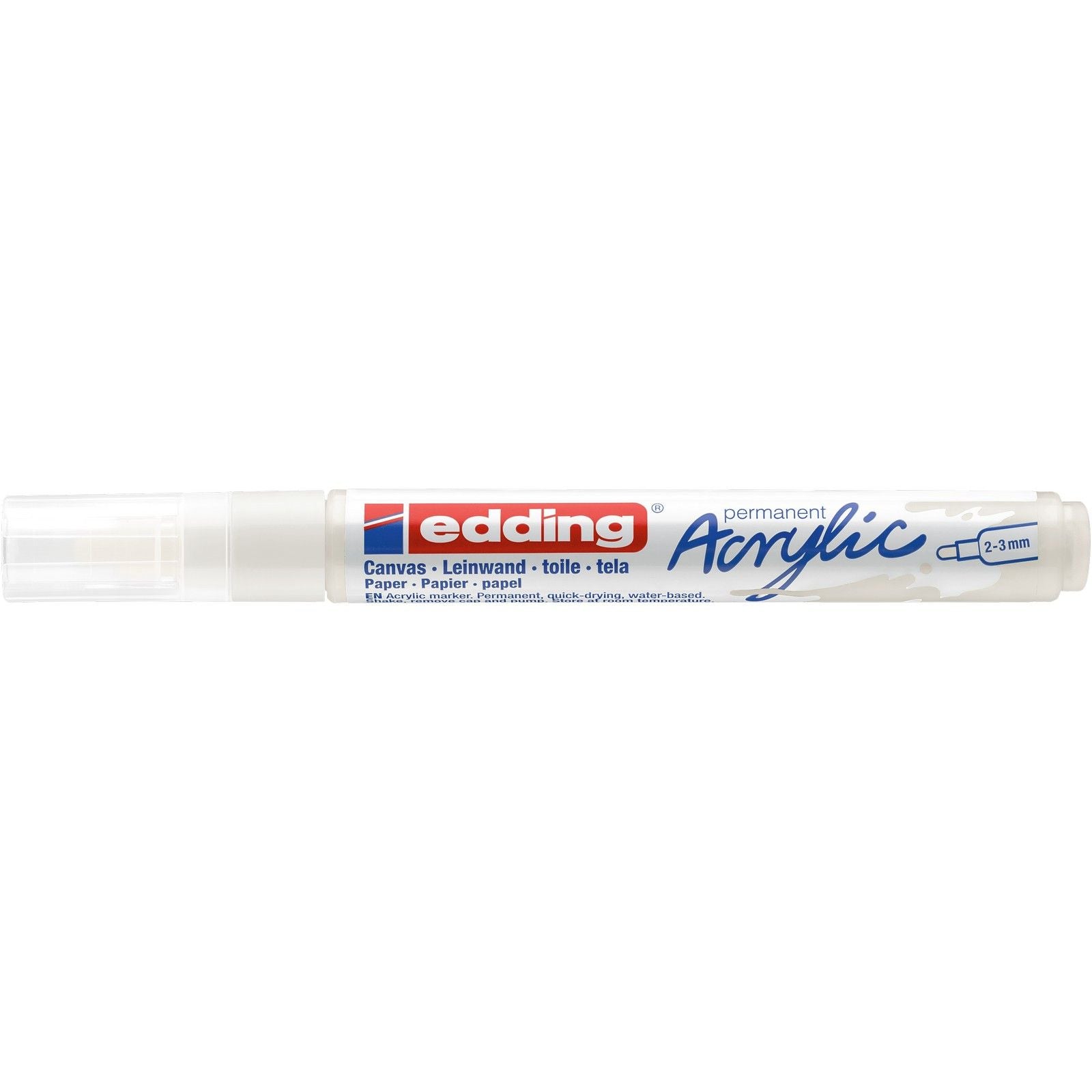 Edding 5000 • marqueur acrylique blanc signalisation moyen