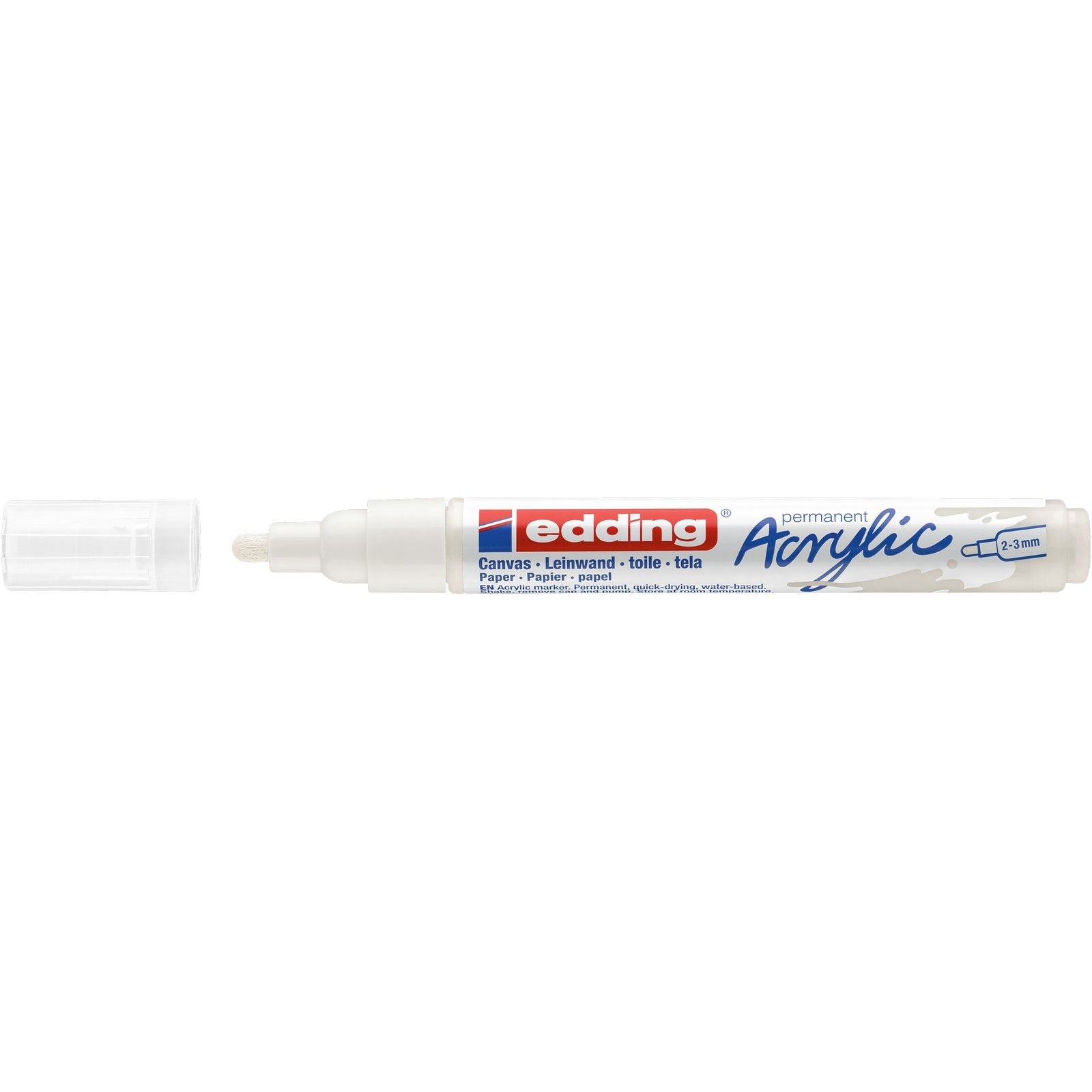 Edding 5000 • marqueur acrylique blanc signalisation moyen