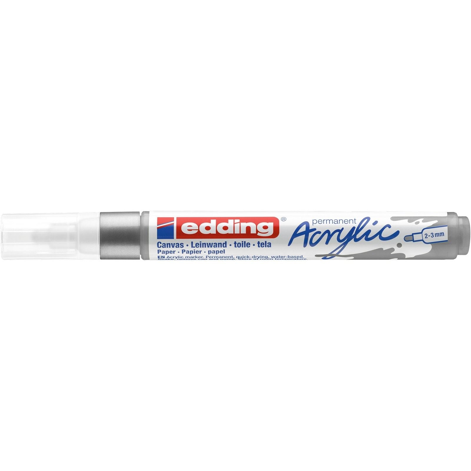 Edding 5000 • marqueur acrylique moyen argent