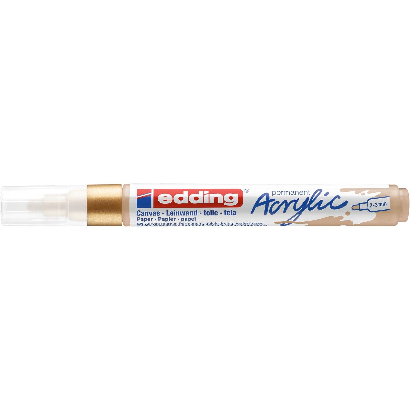 Edding 5000 • marqueur acrylique or moyennement riche
