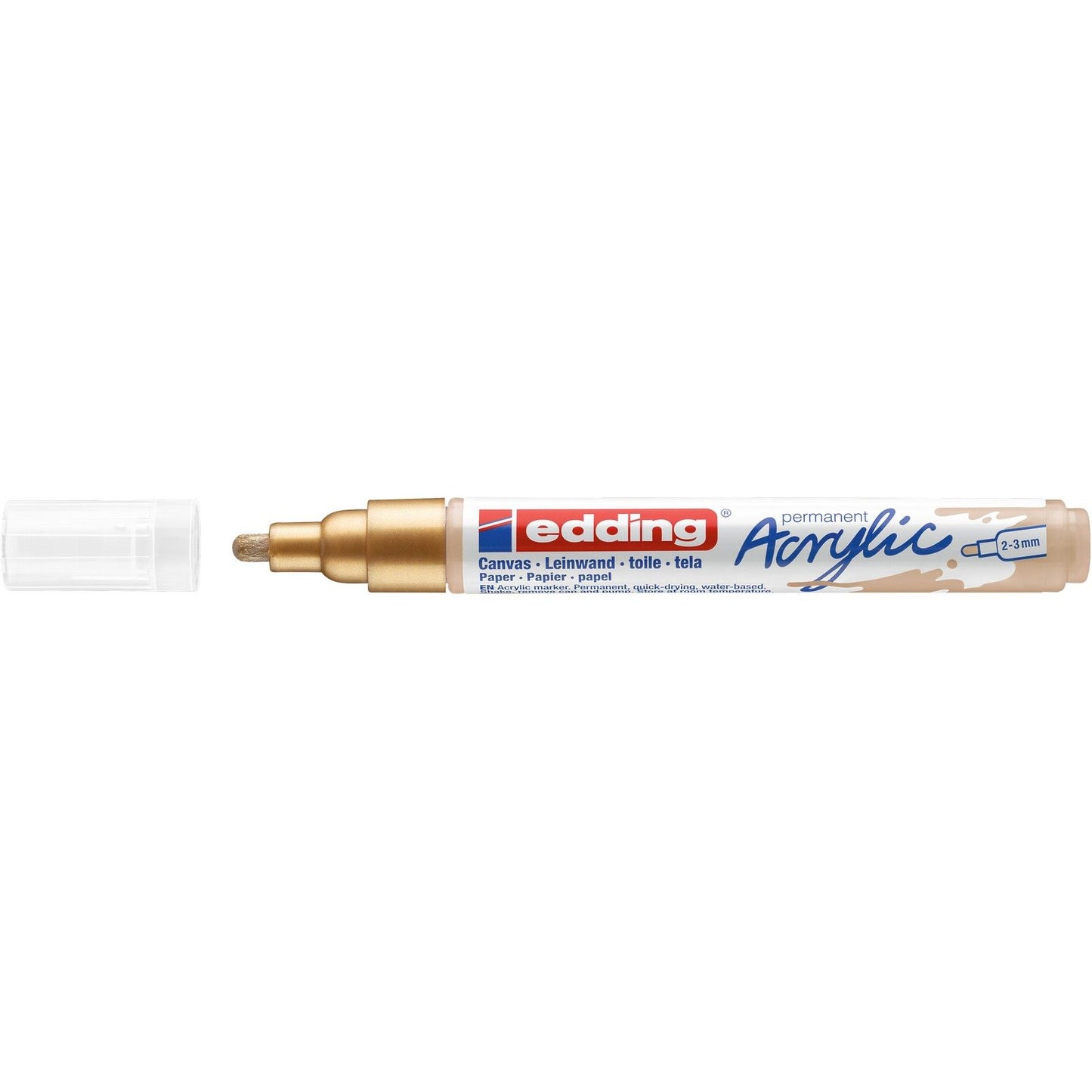 Edding 5000 • marqueur acrylique or moyennement riche