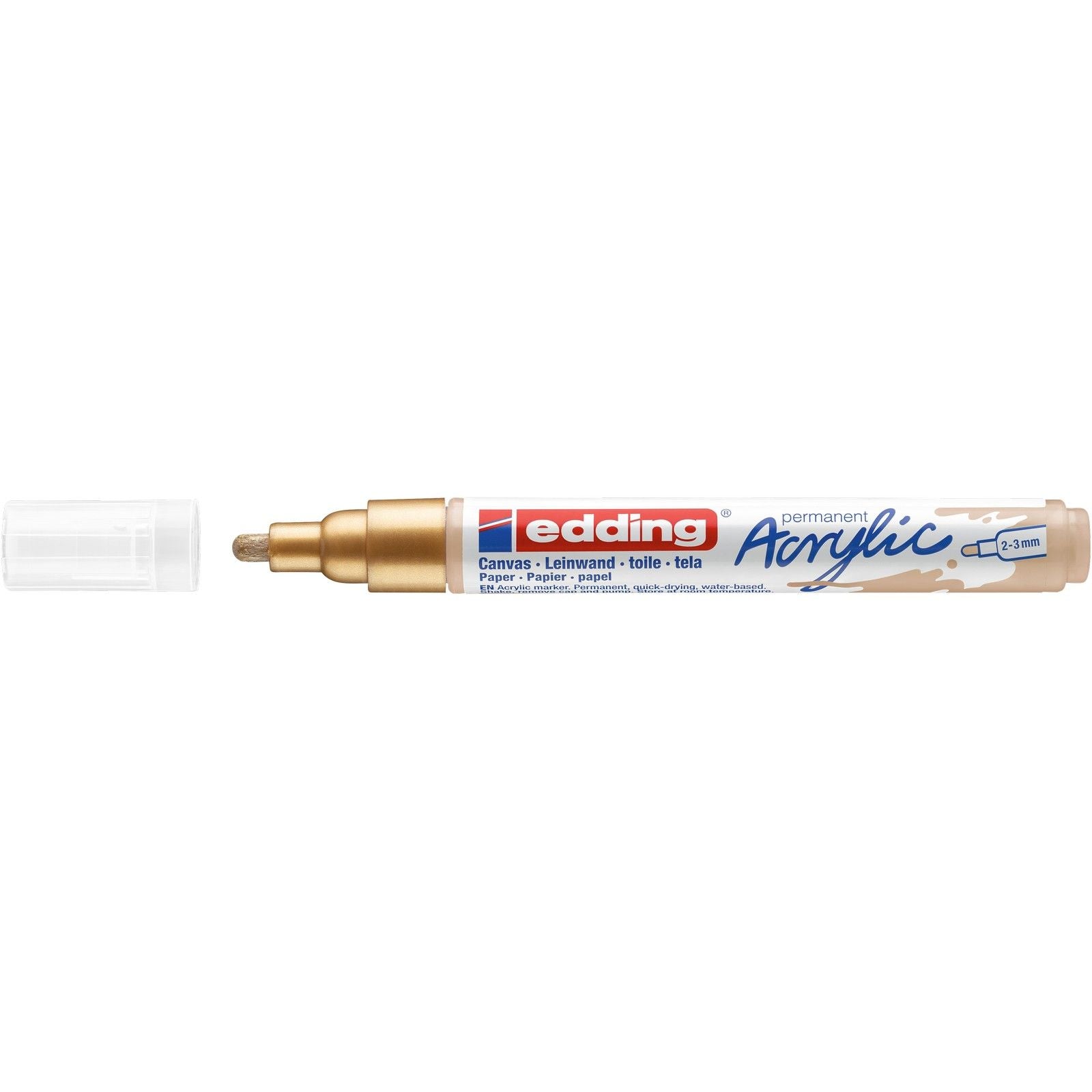 Edding 5000 • marqueur acrylique or moyennement riche