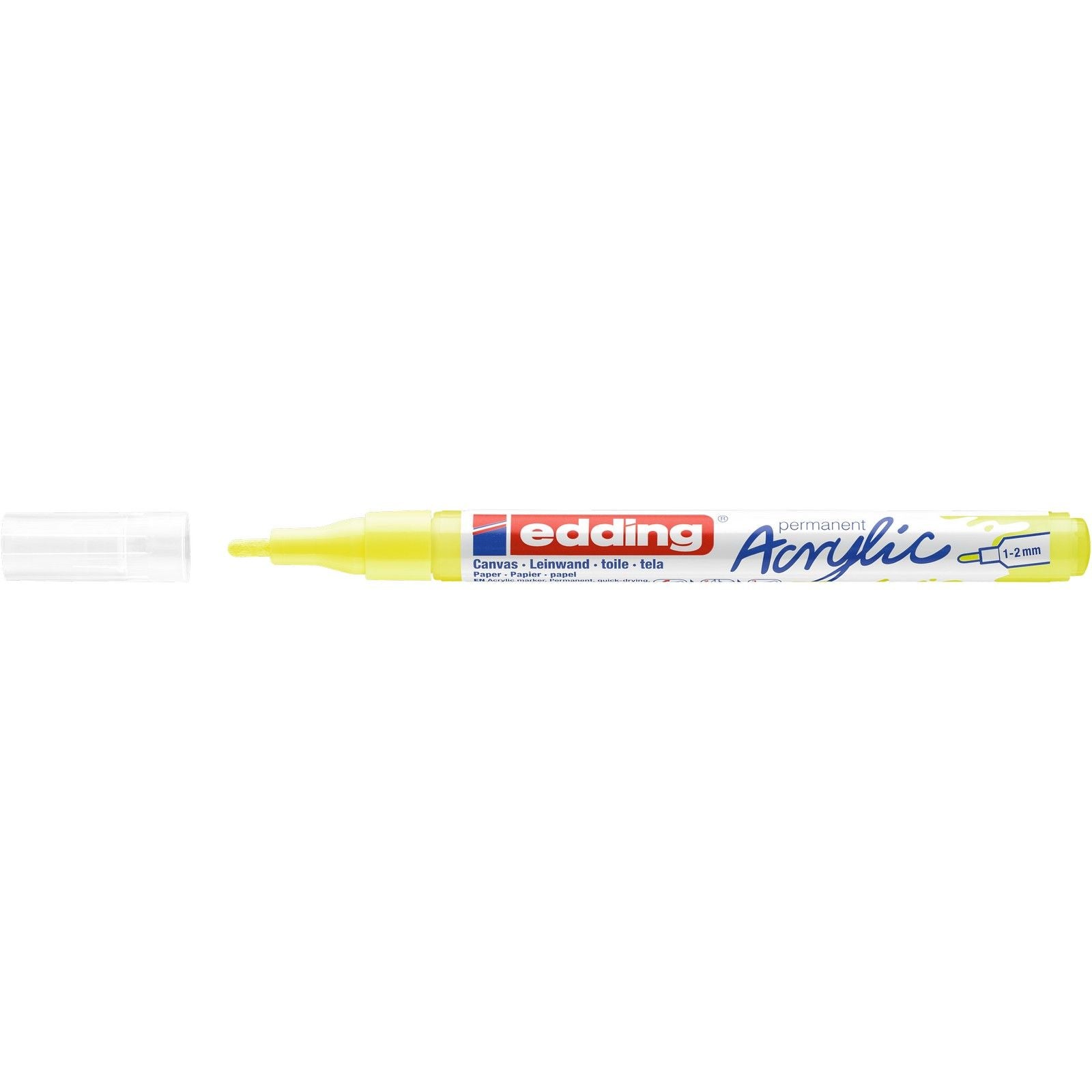 Edding 5000 • marqueur acrylique fin jaune fluo