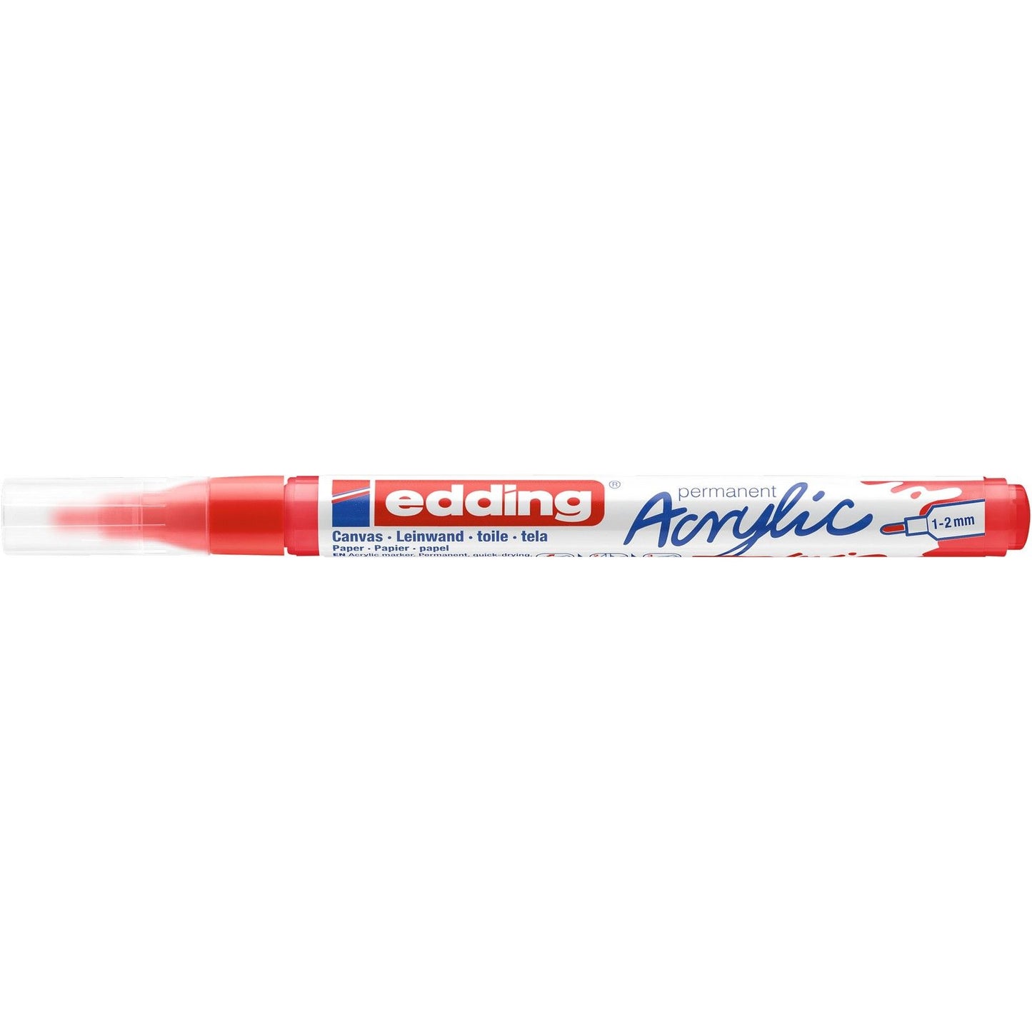 Edding 5000 • marqueur acrylique fin rouge signalisation