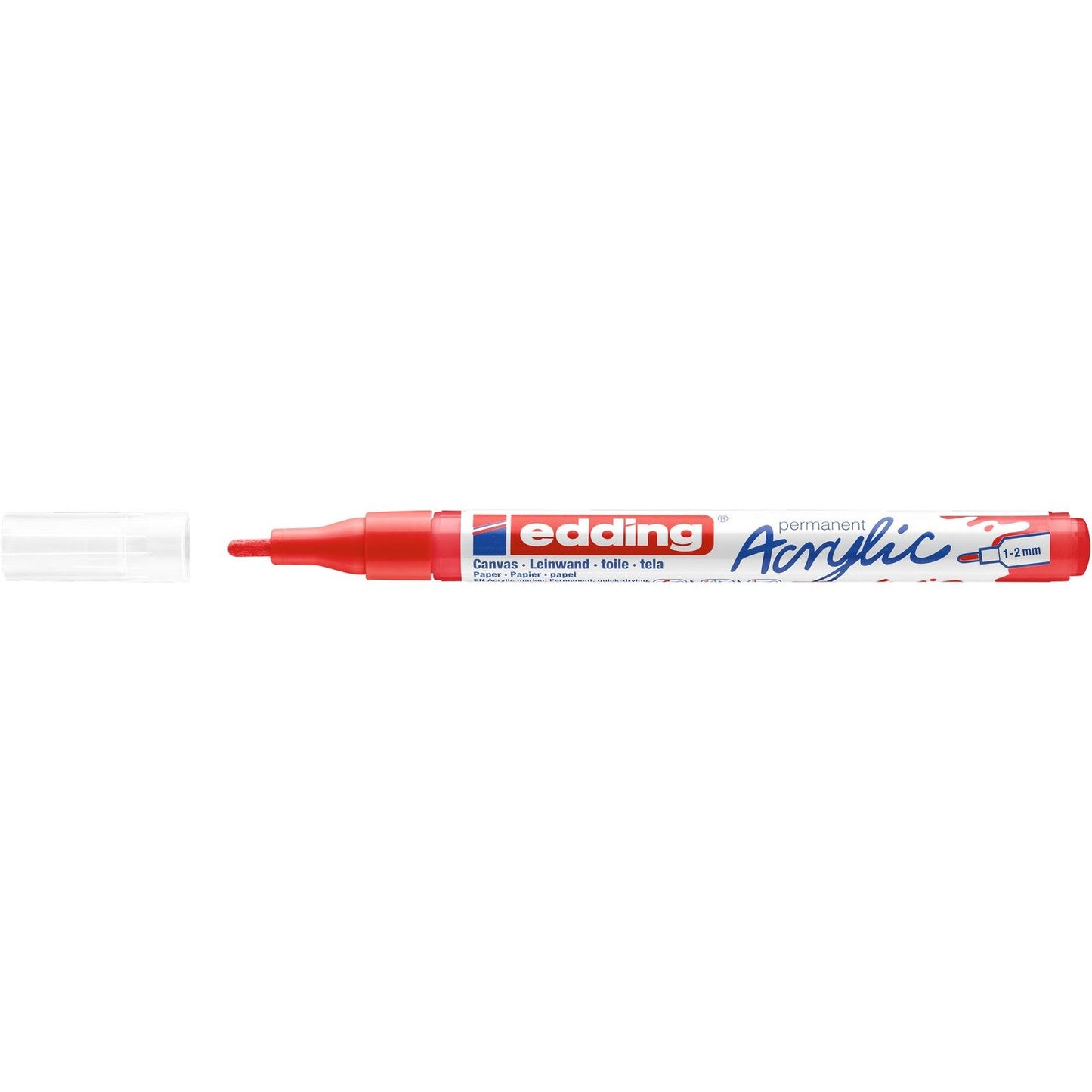 Edding 5000 • marqueur acrylique fin rouge signalisation