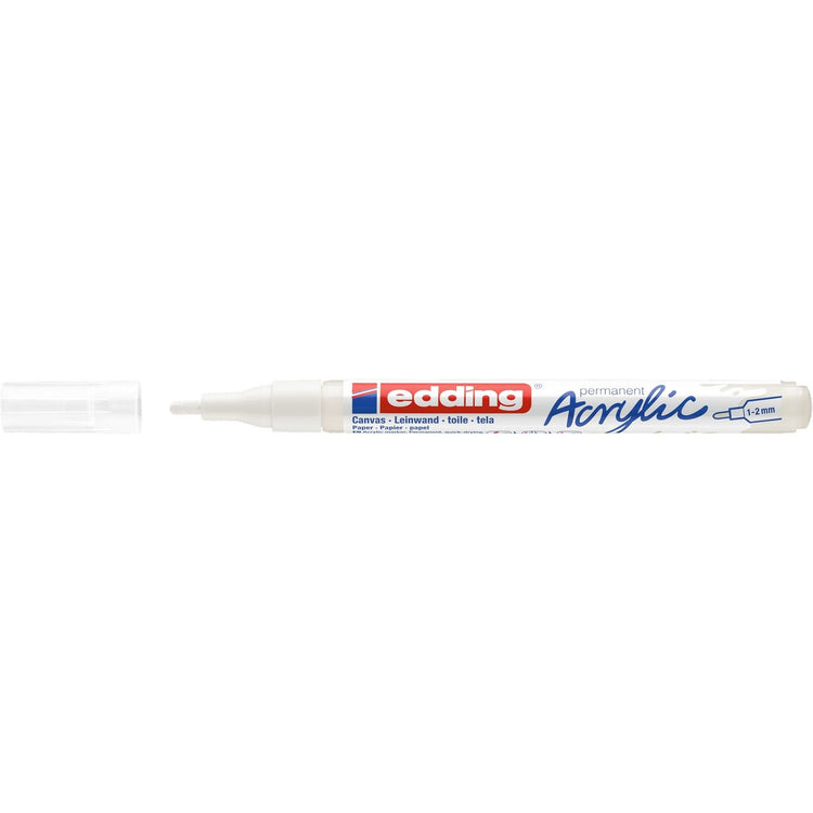 Edding 5000 • marqueur acrylique fin blanc signalisation