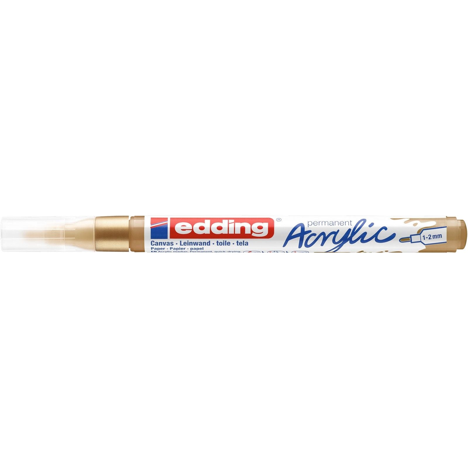 Edding 5000 • marqueur acrylique doré fin et riche