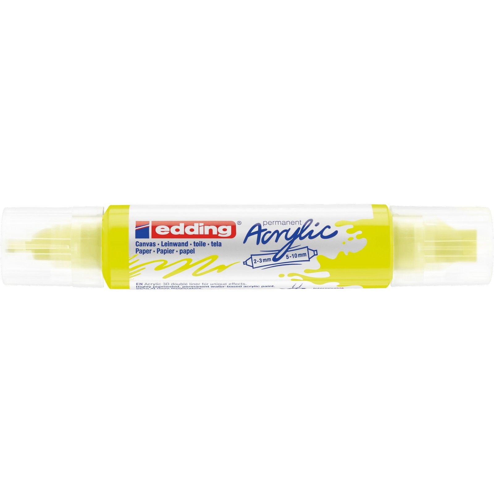 Edding 5000 • liner double 3D acrylique jaune néon