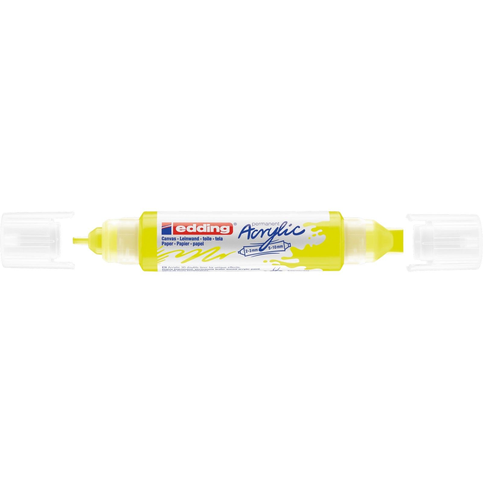 Edding 5000 • liner double 3D acrylique jaune néon