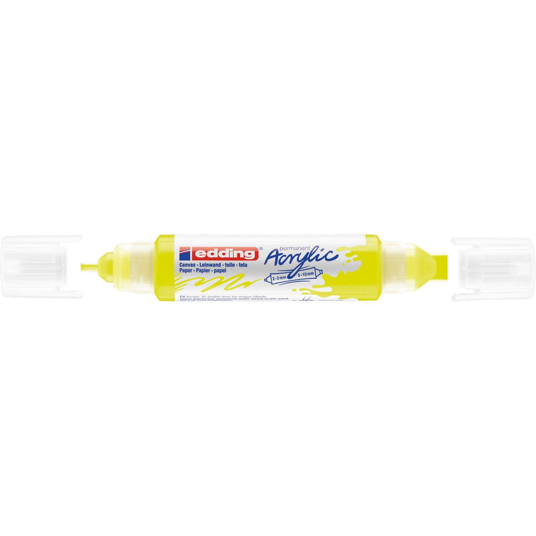 Edding 5000 • liner double 3D acrylique jaune néon