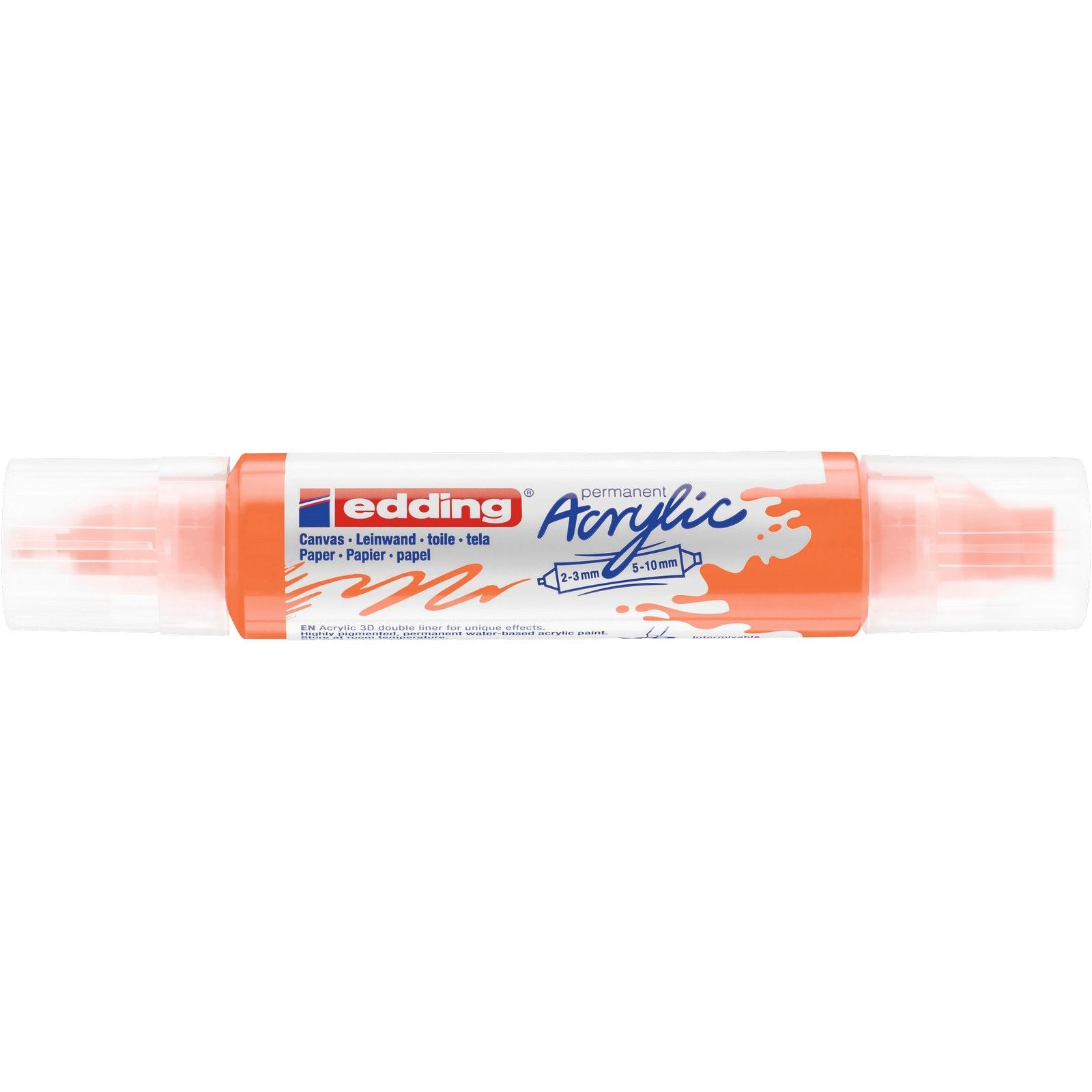 Edding 5000 • acrylique 3d doubleliner orange fluo