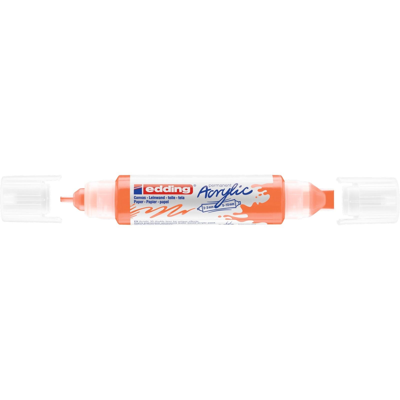 Edding 5000 • acrylique 3d doubleliner orange fluo