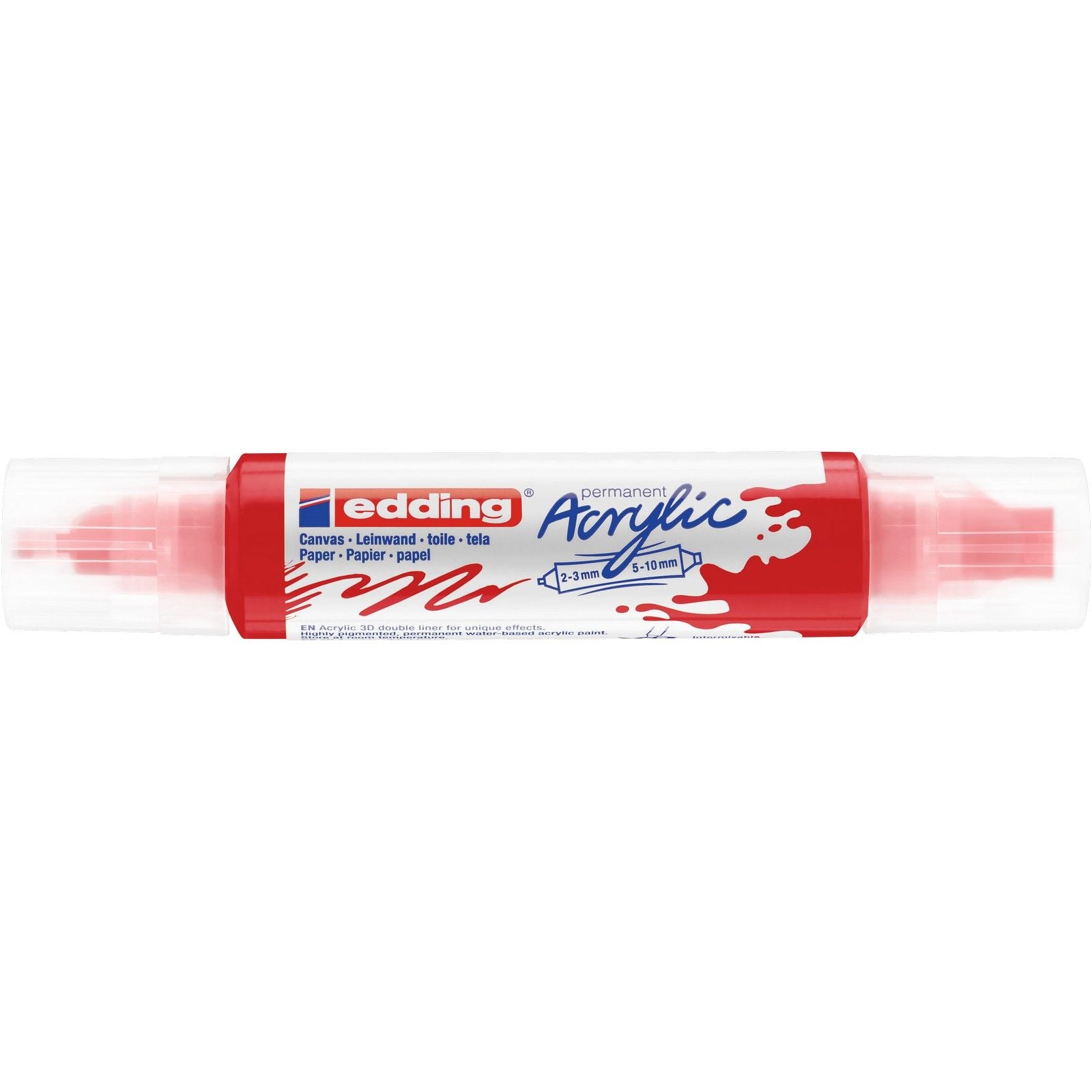 Edding 5000 • acrylique 3d doubleliner rouge signalisation
