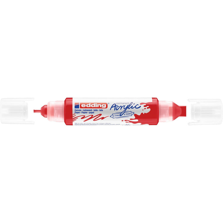Edding 5000 • acrylique 3d doubleliner rouge signalisation