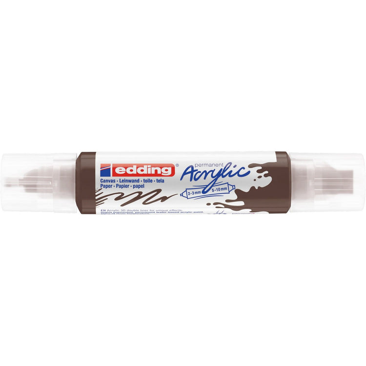 Edding 5000 • acrylique 3d doubleliner marron chocolat
