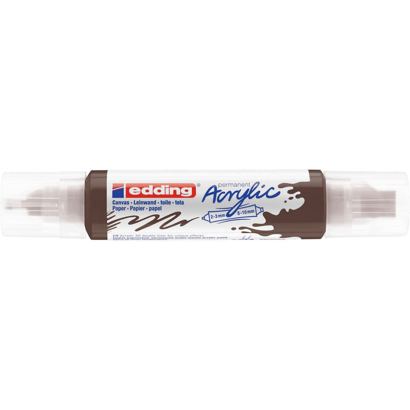Edding 5000 • acrylique 3d doubleliner marron chocolat