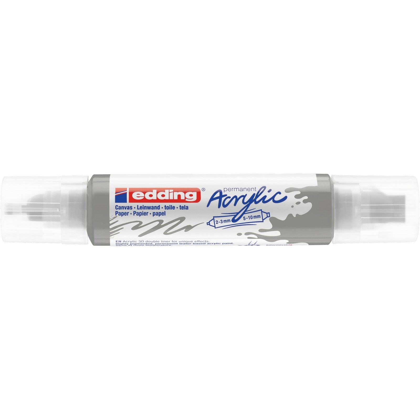 Edding 5000 • acrylique 3d doubleliner argent