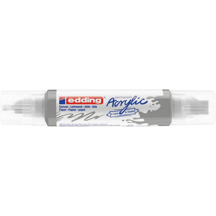 Edding 5000 • acrylique 3d doubleliner argent