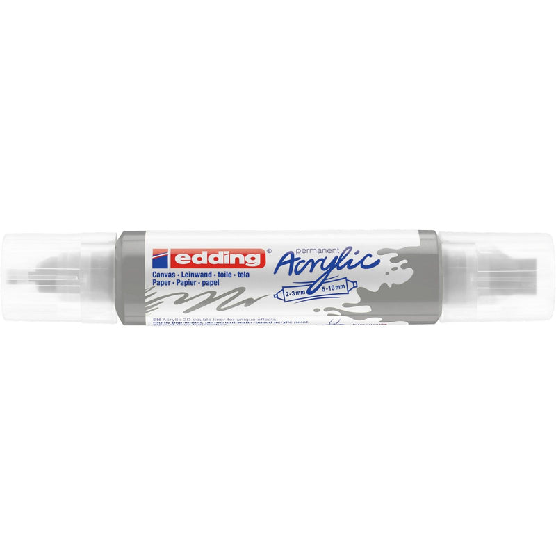 Edding 5000 • acrylique 3d doubleliner argent