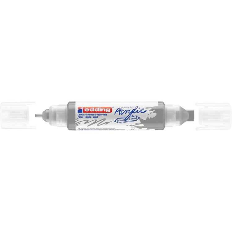 Edding 5000 • acrylique 3d doubleliner argent