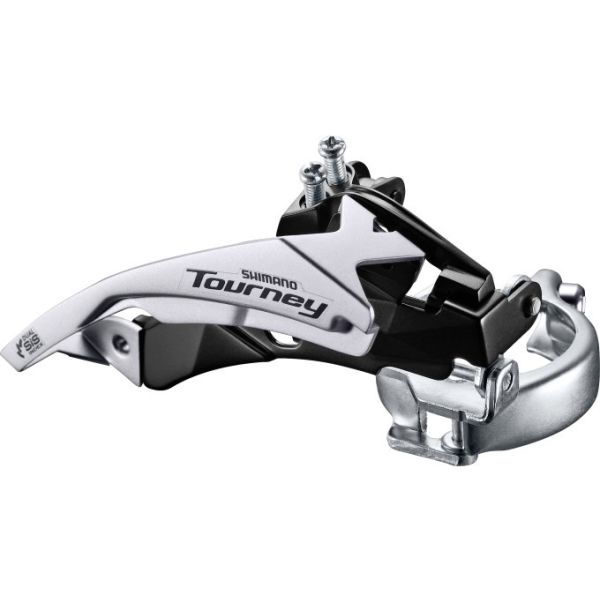 Shimano Voorkerilleur 3 x 6 Tourney à 7 vitesses FD-TY510 Top Swing Dual Pull Lage Klem 42T (66-69 °)