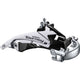 Shimano Voorkerilleur 3 x 6 Tourney à 7 vitesses FD-TY510 Top Swing Dual Pull Lage Klem 42T (66-69 °)
