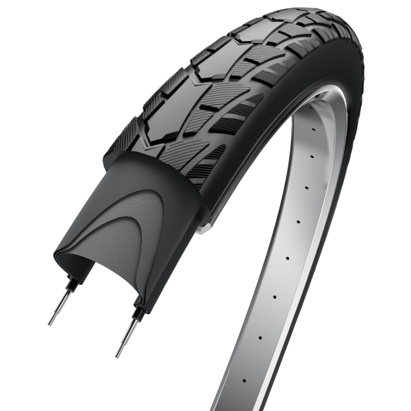 Performance de bord Basic extérieur Tire 28 x 1,40 37-622 noir avec bande blanche