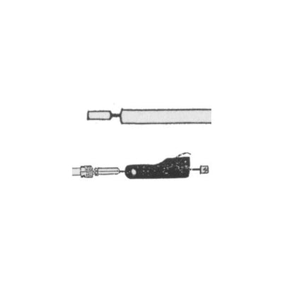 Jeu de câbles de transmission Elvedes SRAM universal 1700 2250mm galvanisé - noir (sur carte)