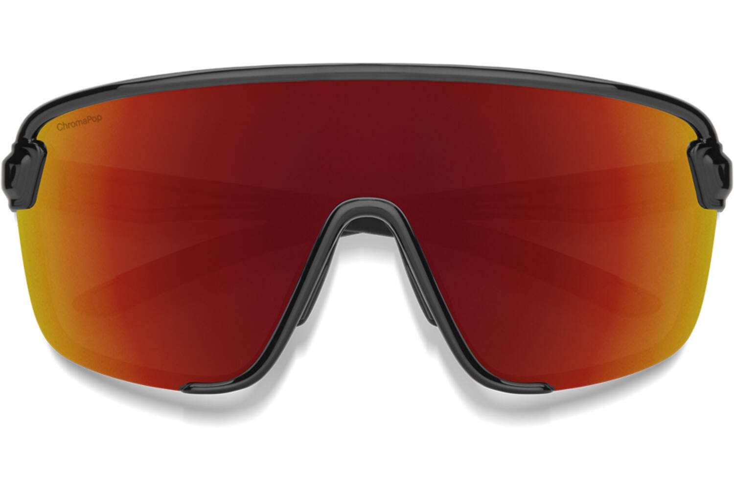 Smith Bobcat Lunes Black Chromapop Red Mirror