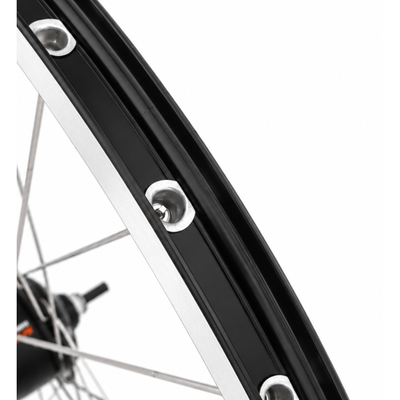 Roue arrière Shimano 28 aluminium jante zac 2000 noir argent - moyeu sg-c6001-8r nexus 8 et rayons inox