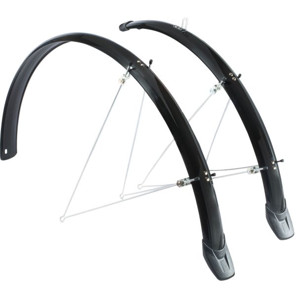 Jeu de garde-boue Eurofender Elegance 28 x 46 mm - noir
