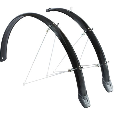 Jeu de garde-boue Eurofender Elegance 28 x 46 mm - noir