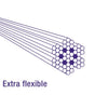 Elvedes Câble intérieur de frein acier inoxydable 2 nipples 3m