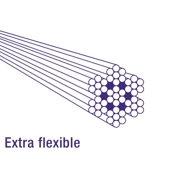 Elvedes Câble intérieur de frein acier inoxydable 2 nipples 3m