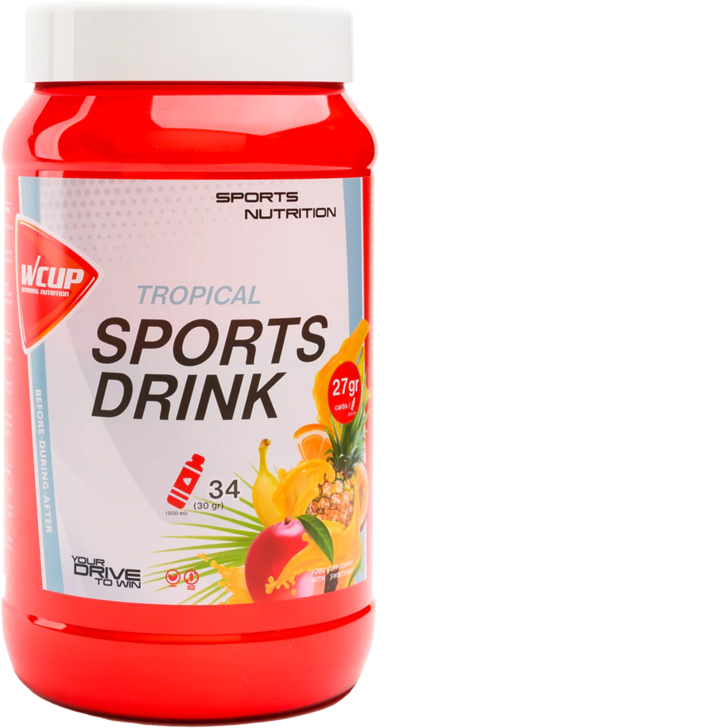 Wcup - boisson sportive tropicale 1020 grammes